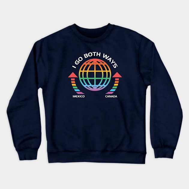 Both Ways (rainbow) Crewneck Sweatshirt by bryankremkau